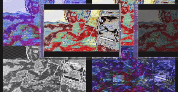 Animated film grain visual study